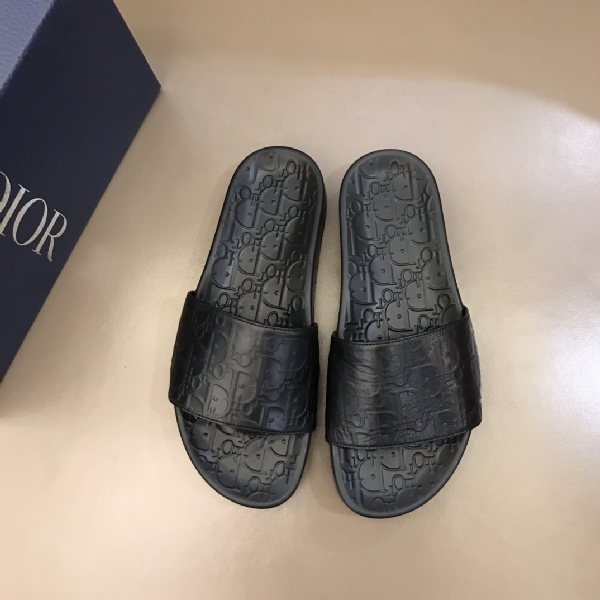 Replica Dior Slipper in Black