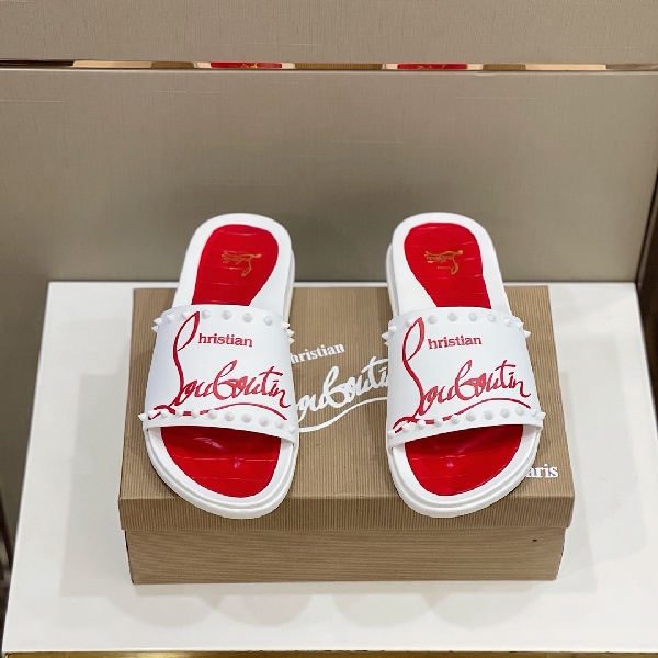 Replica Christian louboutin Slipper in White