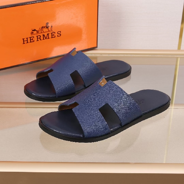 Replica Hermes Slipper Lzmir in Black