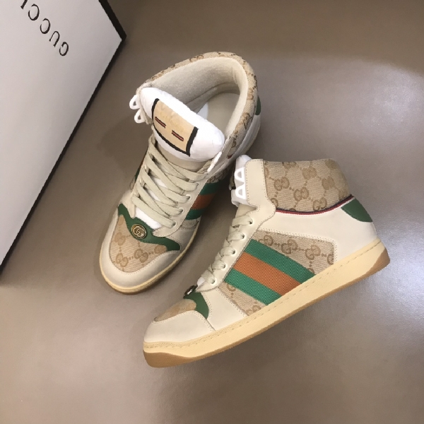 Replica Gucci Sneaker Screener High in Cream