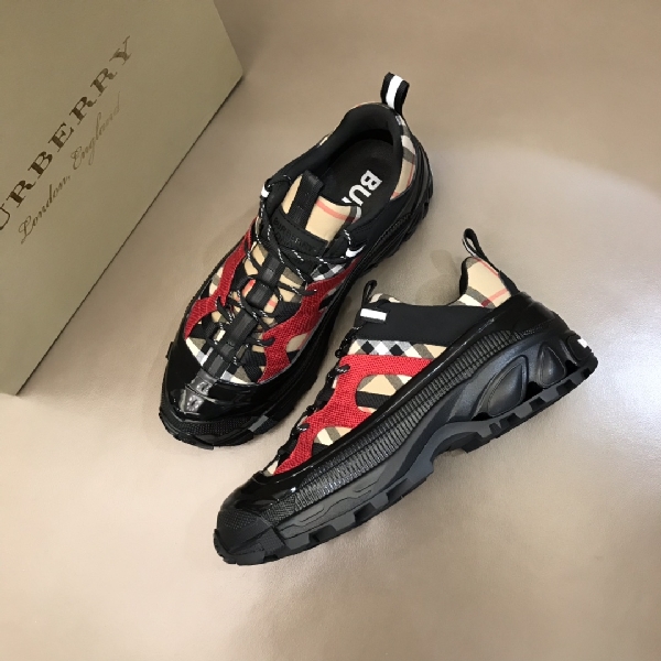 Replica BurBerry Sneaker Arthur Sneaker in Red Side