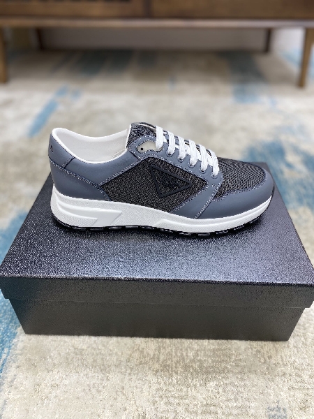 Replica Prada Leisure Sneaker in Blue with Black