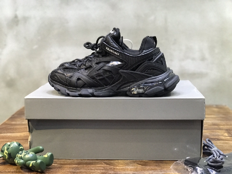 Replica BALENCIAGA Track Trainer LED Sneakers in Black