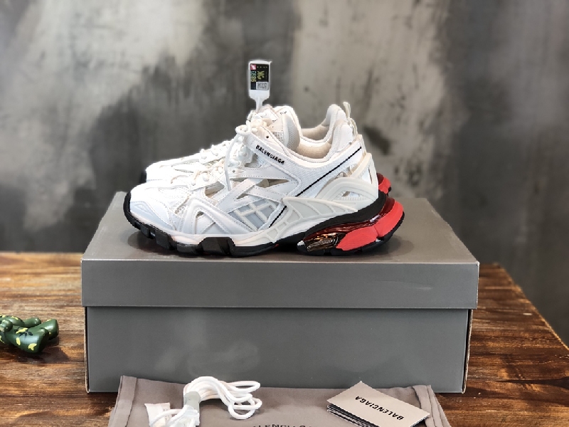 Replica BALENCIAGA Track Trainer LED Sneakers in White