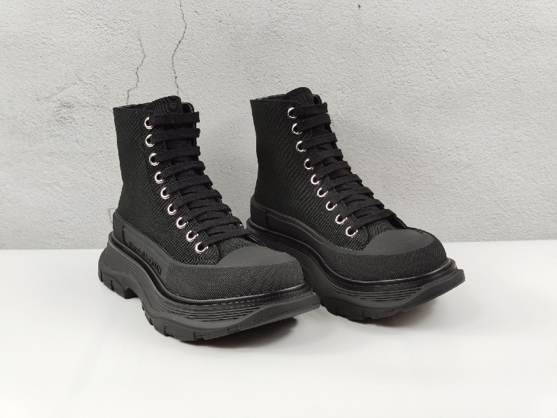 Replica MCQ Sneaker Tread Slick Boot in Black with Sole