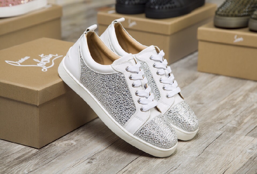 Replica Christian Louboutin Sneaker Junior Strass Flat