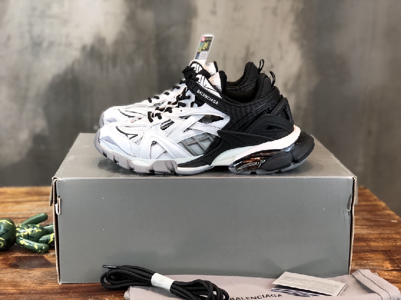 Replica BALENCIAGA Track Trainer LED Sneakers in White