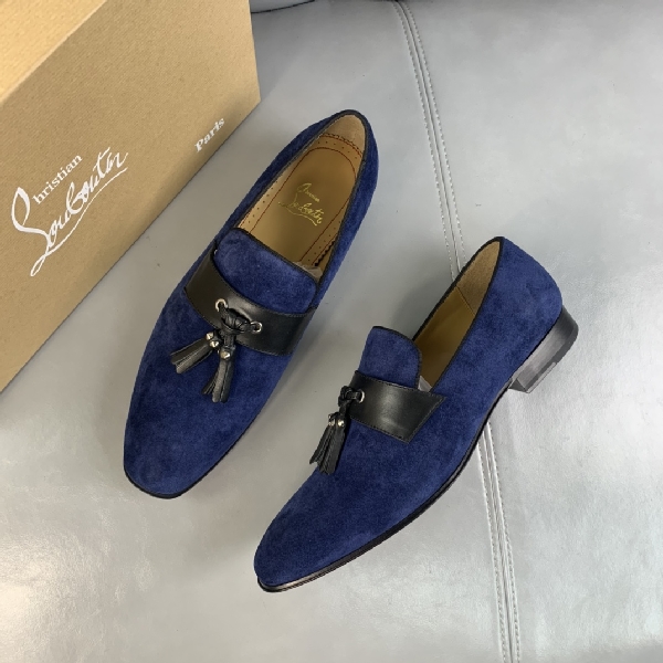 Replica Christian Louboutin Dandelion Flat in Blue