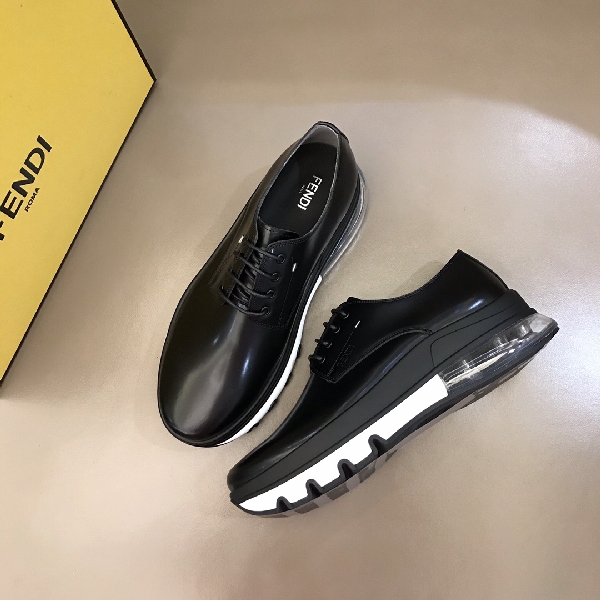 Replica Fendi Sneaker nylon low-tops in Black