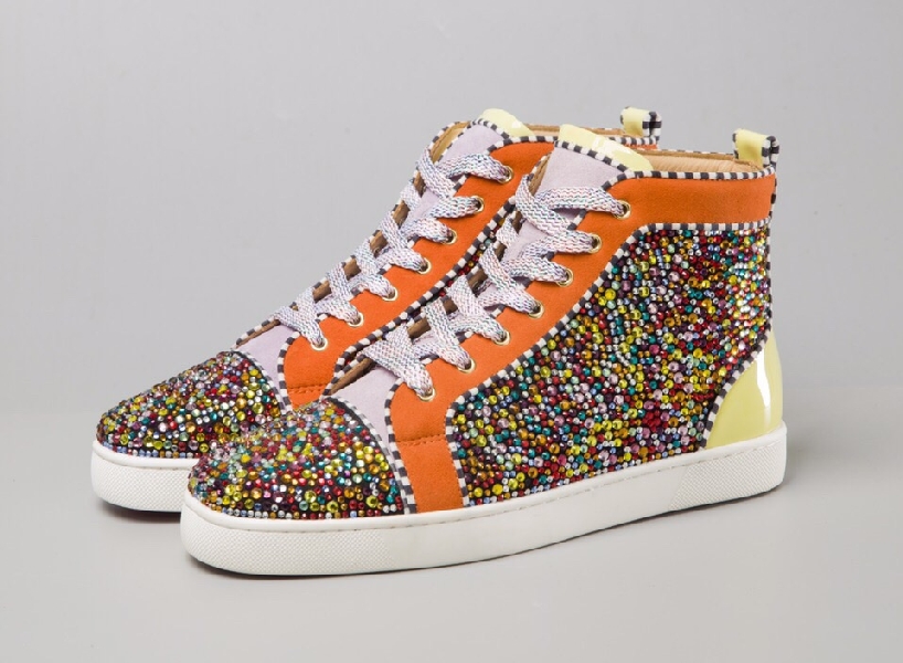 Replica Christian Louboutin Sneaker Orlato Strass Flat