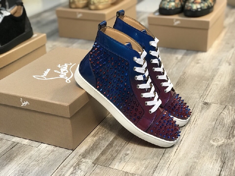 Replica Christian Louboutin Sneaker Louis Spikes Flat