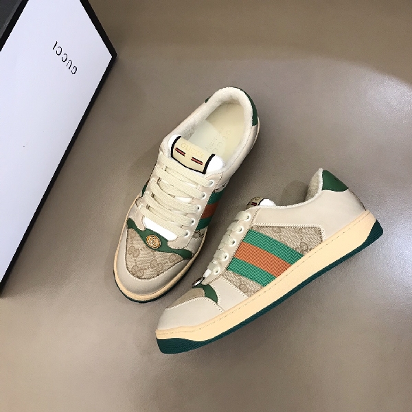 Replica Gucci Sneaker Screener Low in Cream