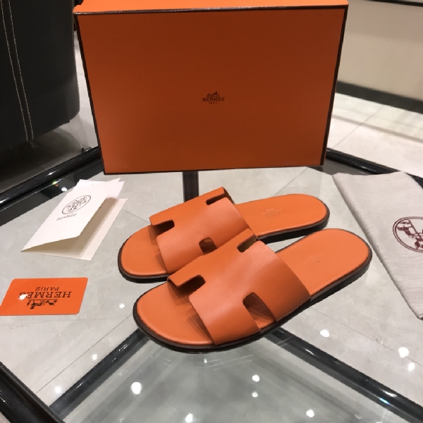 Replica Hermes Slipper Lzmir in Orange