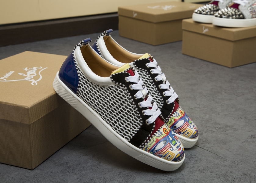 Replica Christian Louboutin Sneaker Junior Spikes Flat