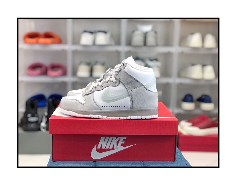 Replica Nike Sneaker Slam Jam x Nike Dunk High in White