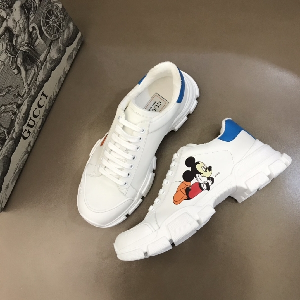 Replica Gucci Sneaker Flashtrek in White Mickey