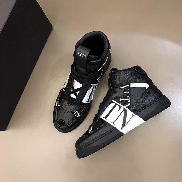 Replica Valentino Sneaker High-Top Calfskin with Bands