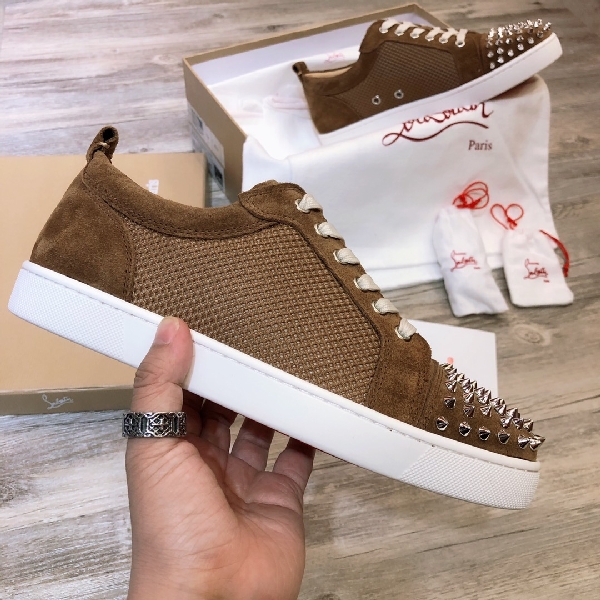 Replica Christian Louboutin Sneaker Junior Spikes Flat