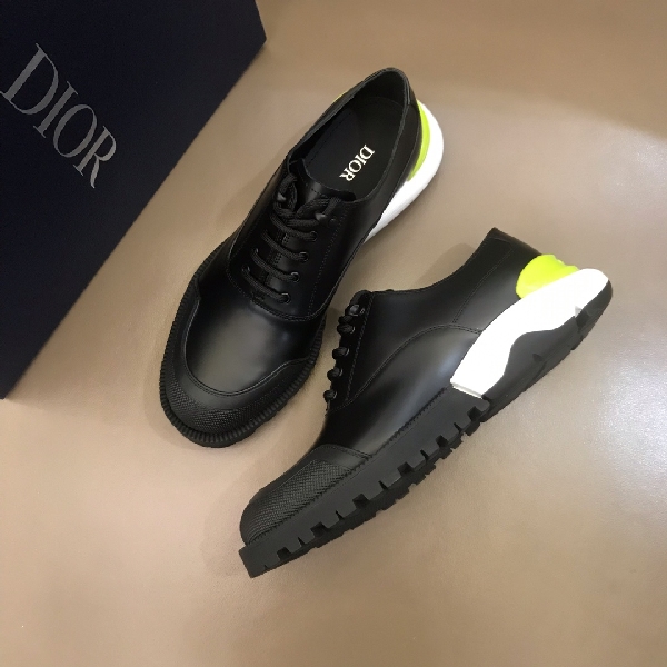 Replica Dior Dress shoe homm in White Yellow Heel