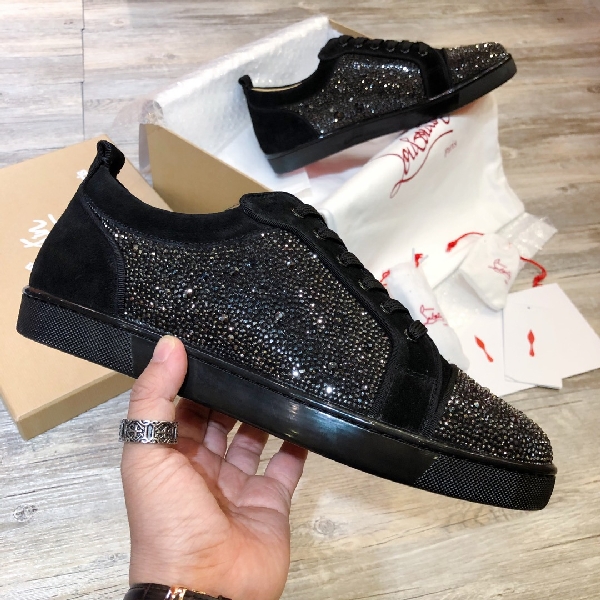 Replica Christian Louboutin Sneaker Louis Junior Flat