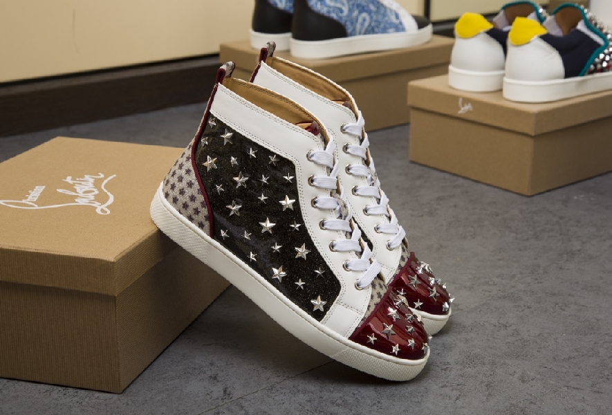 Replica Christian Louboutin Sneaker Louis Spikes Flat