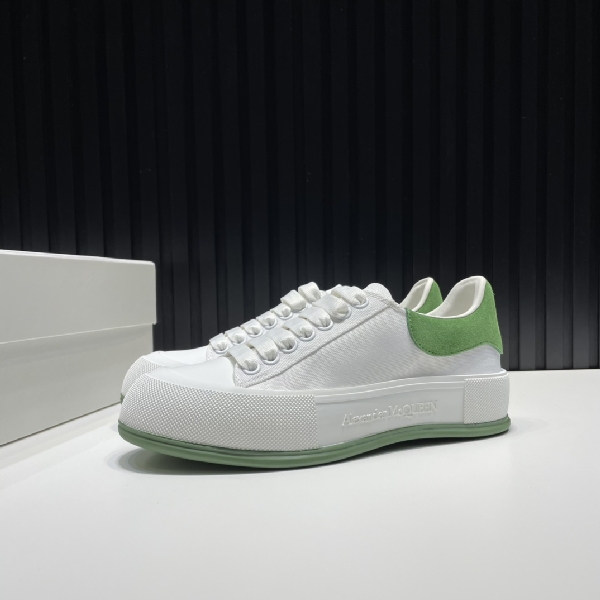 Replica Alexander McQueen Sneaker Deck Plimsoll in Green