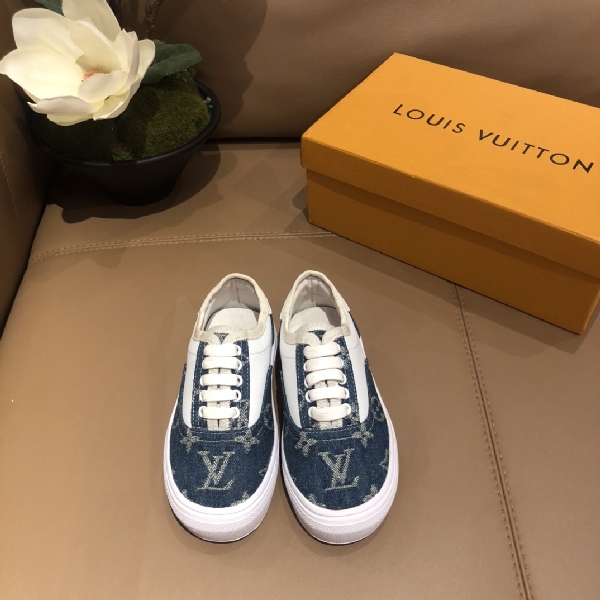 Replica LV Children's Sneakers in black