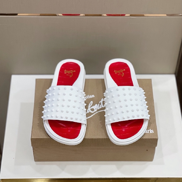 Replica Christian louboutin Slipper in White