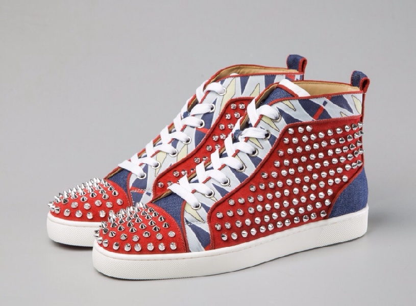 Replica Christian Louboutin Sneaker Louis Spikes Flat