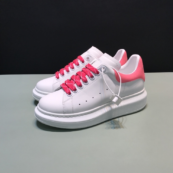 Replica Alexander McQueen Sneaker Oversized in Pink Heel