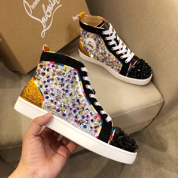 Replica Christian Louboutin Sneaker Louis Strass Flat