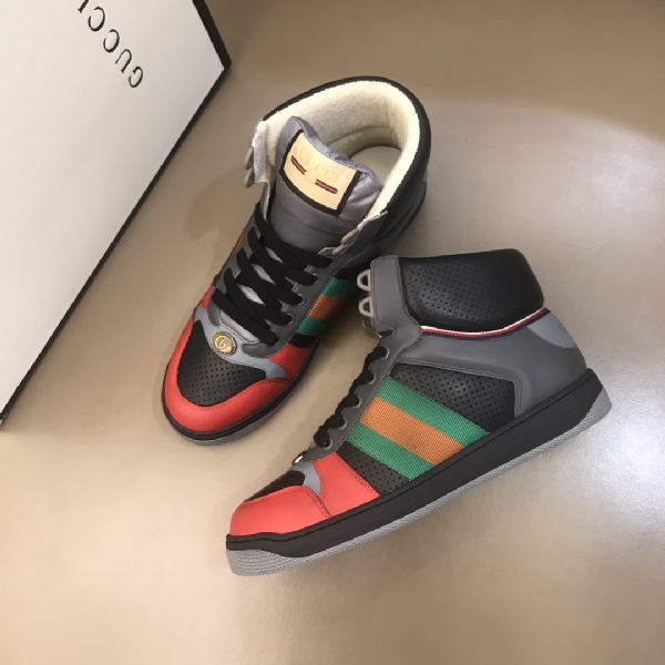 Replica Gucci Sneaker Screener High in Black