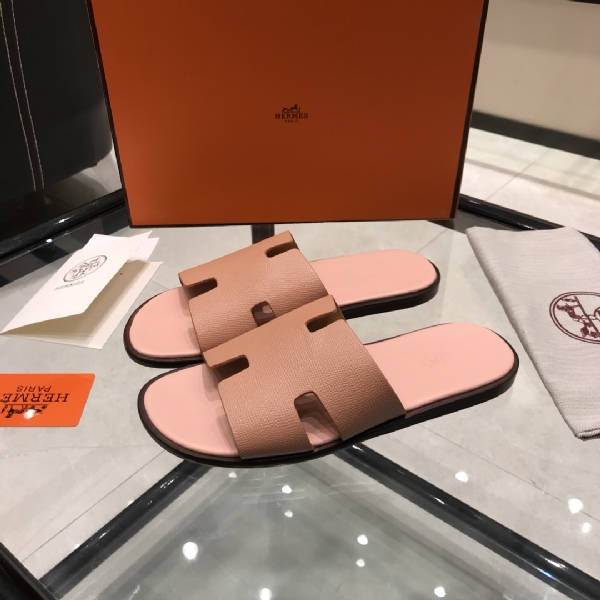 Replica Hermes Slipper Lzmir in Pink