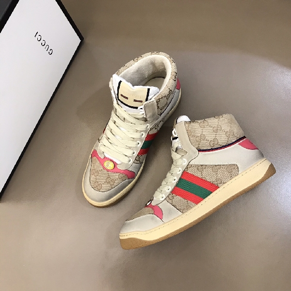 Replica Gucci Sneaker Screener High in Cream