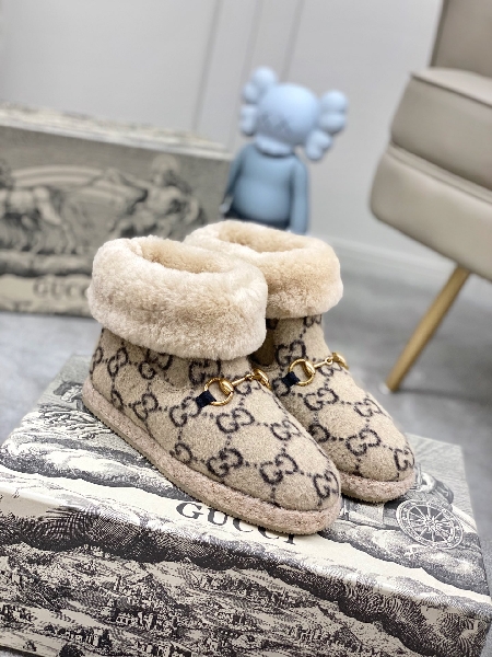 Replica Gucci Boot jacquard espadrille in Cream