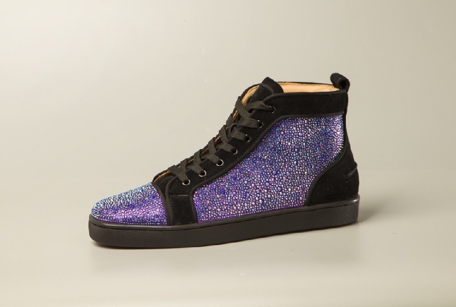 Replica Christian Louboutin Sneaker Orlato Strass Flat