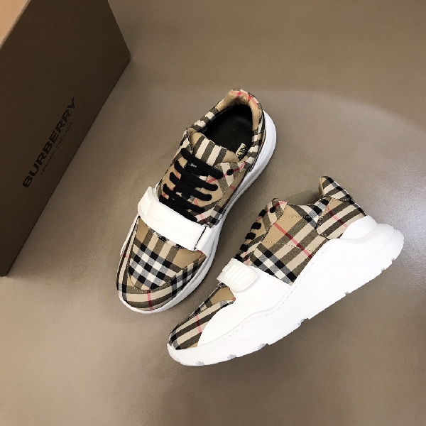 Replica BurBerry Sneaker Vintage Check Cotton in Brown