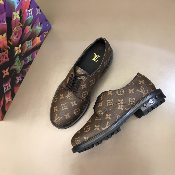 Replica Louis Vuitton Dress Shoe Black ice in Brown