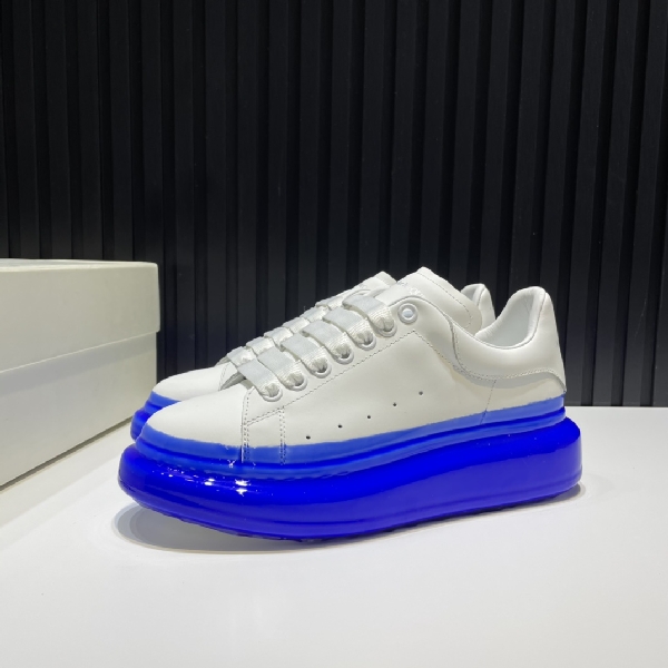 Replica Alexander McQueen Sneaker Oversized in Blue Heel