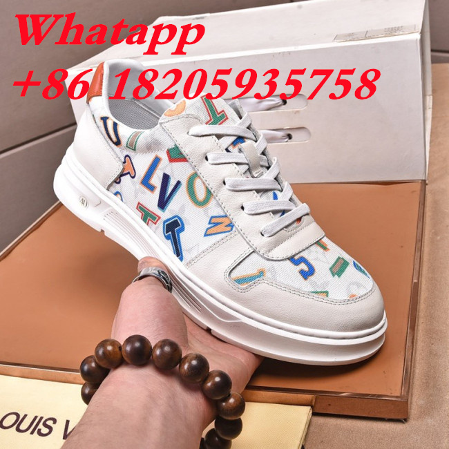 Louis Vuitton Men Shoes Fashion Sneakers Luxury Brand Mens Casual Shoes with Original Box Whatapp