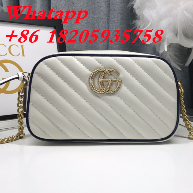 Gucci Womens Bags GG Marmont small matelassé shoulder bag Luxury Brand with Original Box 447632 DTD1T 1000 Whatapp