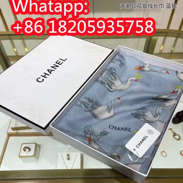 Chanel Scarves Womens Fashion Scarf with Original Box Whatapp