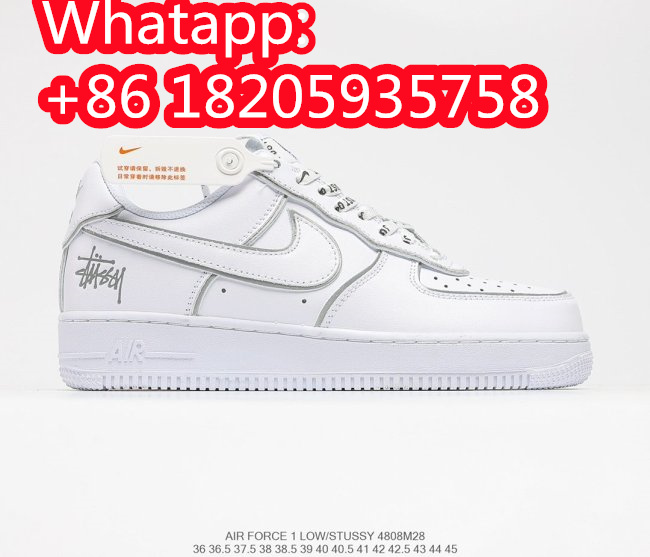 Stussy x Nike Air Force 1 Low 3M Sneakers Men Womens Shoes 4808M28 Whatapp