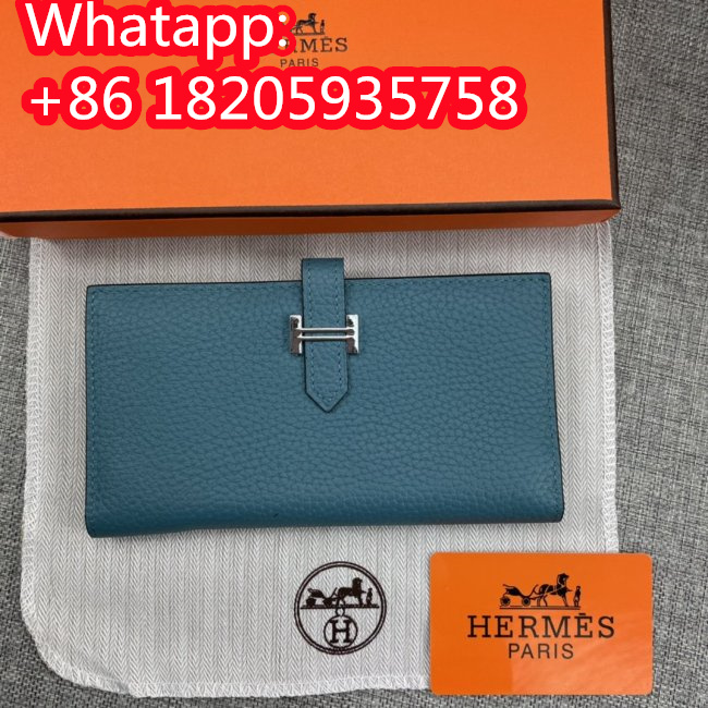 Hermes Womens Mens Wallets Purse Long Clutch Leather Design Coin Bag with Original Box Whatapp