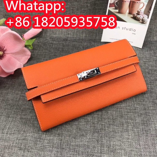 Hermes Womens Mens Wallets Purse Kelly Bag Clutch Leather Design Coin Bag with Original Box Whatapp