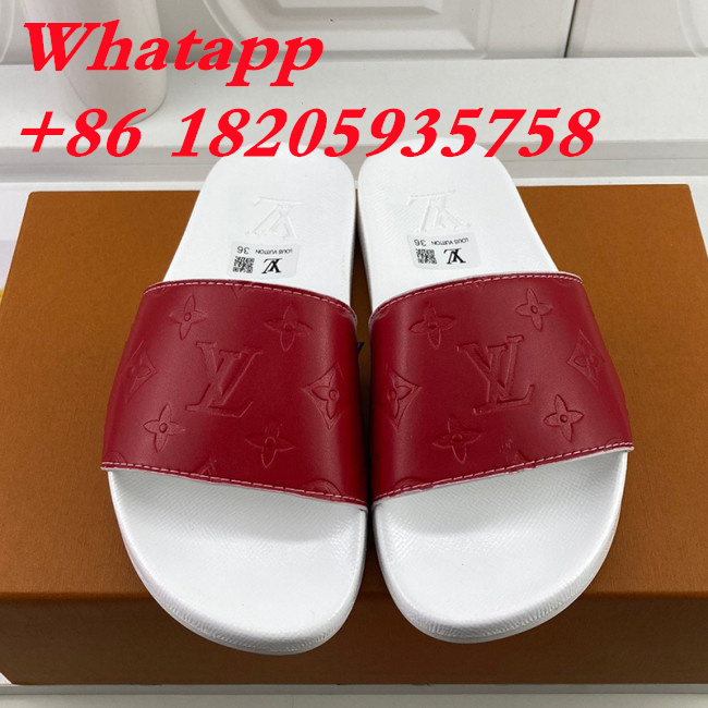 Louis Vuitton Men Shoes Slippers Sandals Flip Flop Luxury Brand WATERFRONT MULE with Original Box Whatapp