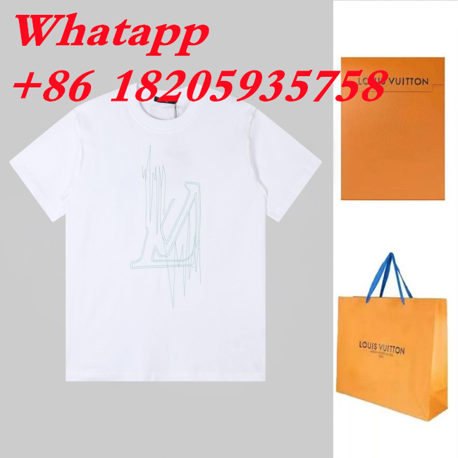 Louis Vuitton Luxury Brand Men Womens Short Sleeve T-Shirt Whatapp