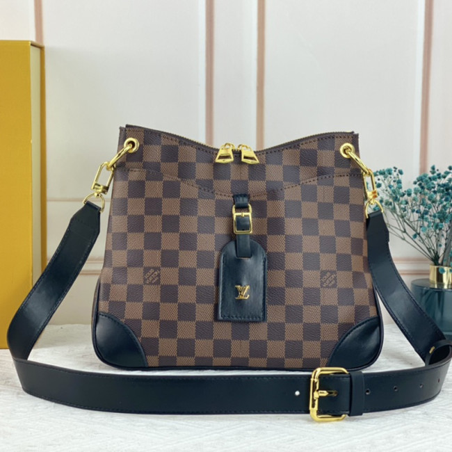 Louis Vuitton Womens Bags Luxury Brand Fashion Type ODÉON MM Natural Monogram coated canvas M45354 with Original Box Whatapp