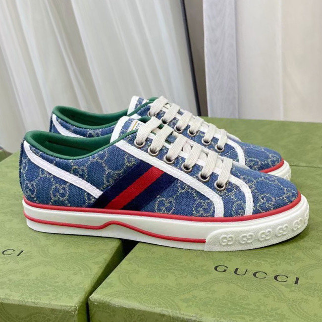 Gucci Mens Shoes Sneakers Luxury Brand men's Gucci Tennis 1977 sneaker 606110 2KQ10 4463 with Original Box Whatapp