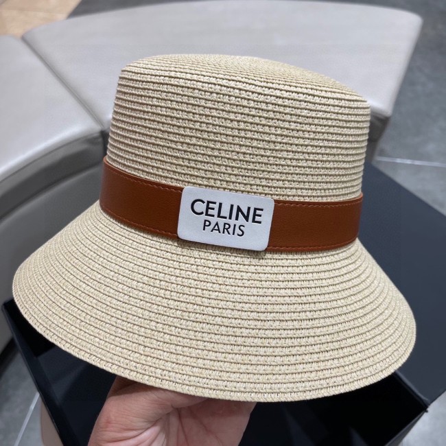 Celine Womens Hats Luxury Brand Design Celine Straw Bucket Hat with Original Box Whatapp